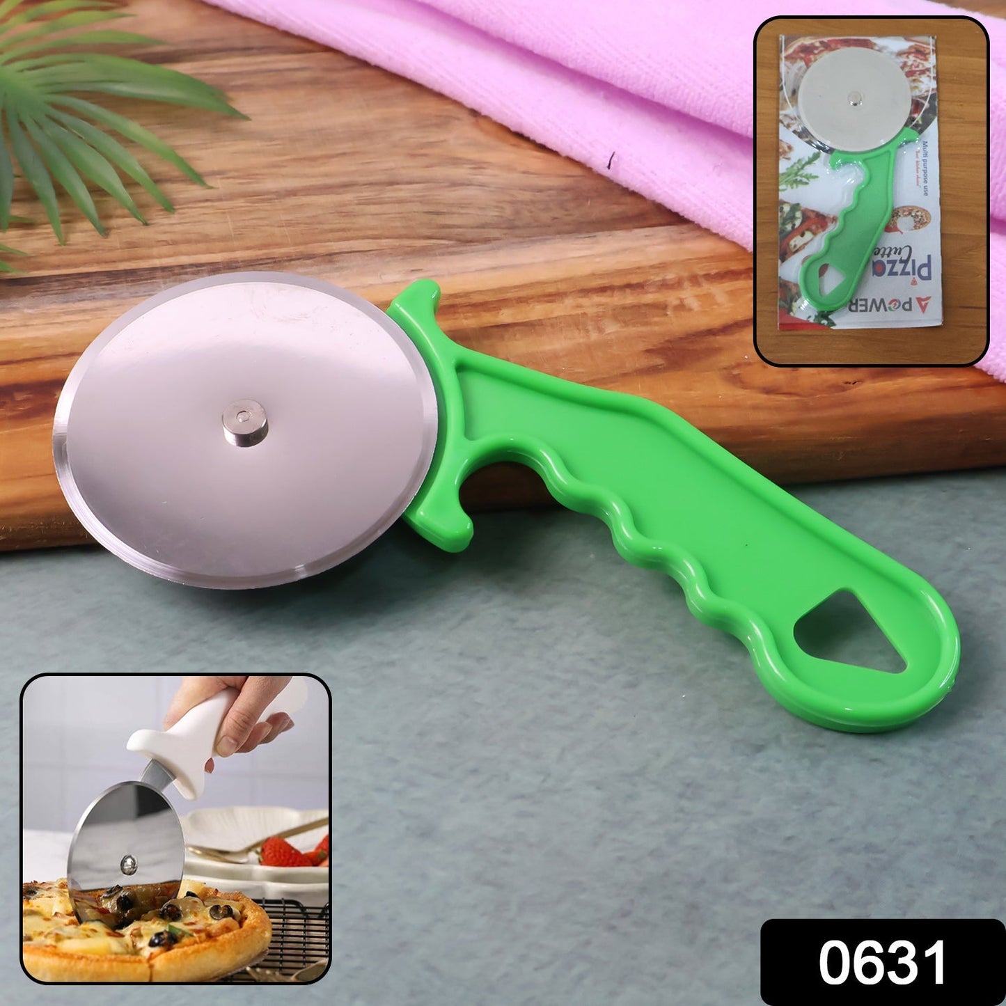 Stainless Steel Pizza Cutter / Pastry Cutter / Sandwiches Cutter Signature Kart