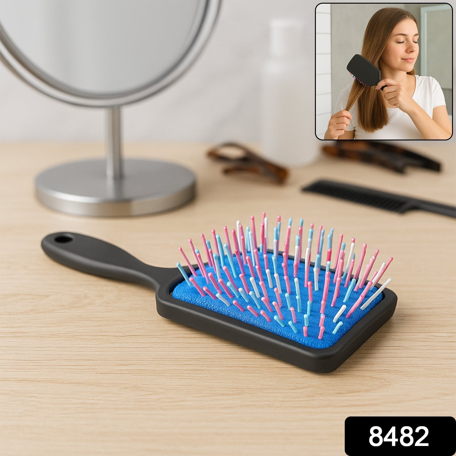Massage Comb, Massage Hair Brush (1 Pc), Hair accessories signaturekarts