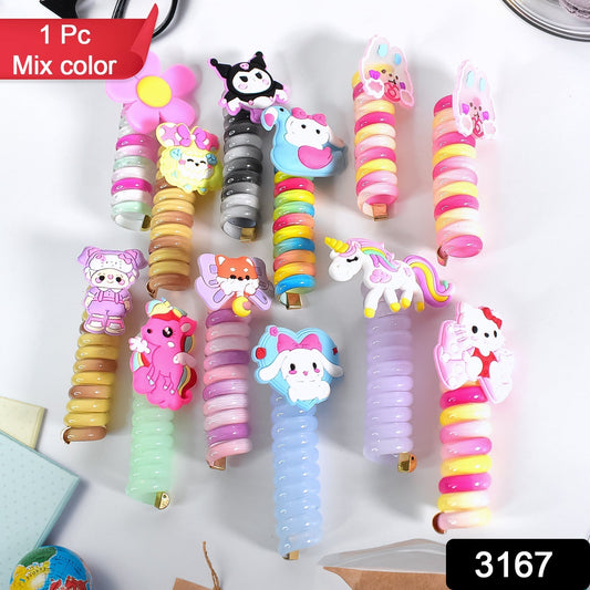 Colourful Telephone Wire Hairbands (1 pc / Mix Design), Hair accessories signaturekarts