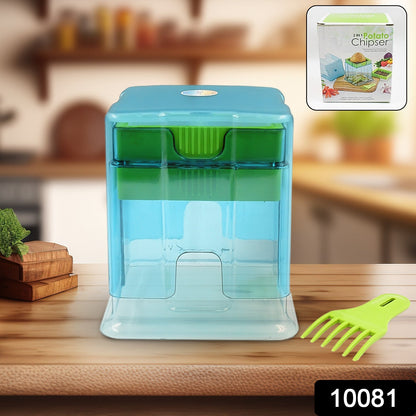 2-in-1 Potato Chipper & Slicer – French Fries Maker with Two-Blade Cutter (1 Pc) signaturekarts