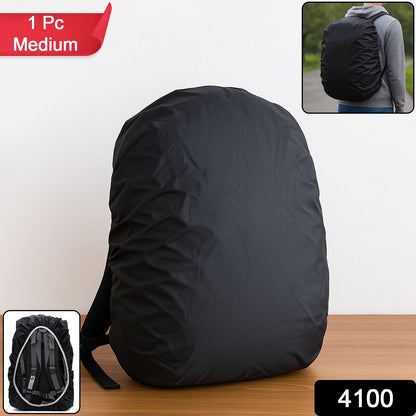 Waterproof Nylon Backpack Rain Cover with Elastic Fit (1 Pc) signaturekarts