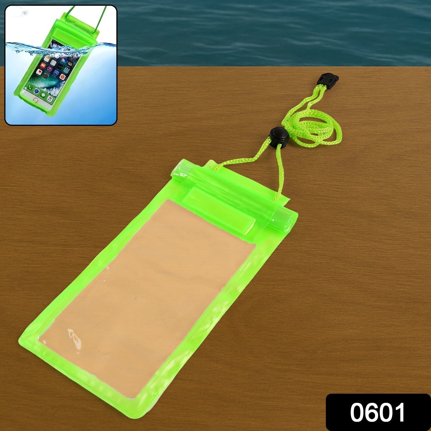 Waterproof Mobile Pouch (6.2 inch , Random Colour) Signature Kart