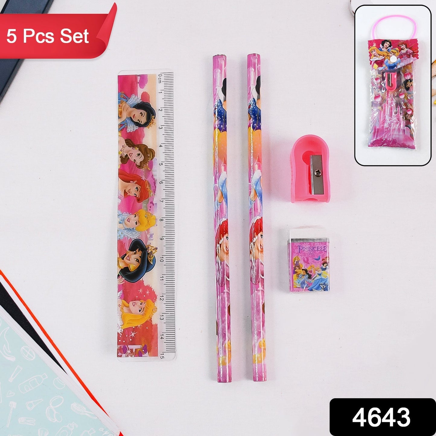 Fun & Functional! 5-in-1 Cartoon Pencil Set for School & Play (5 Pc) signaturekarts