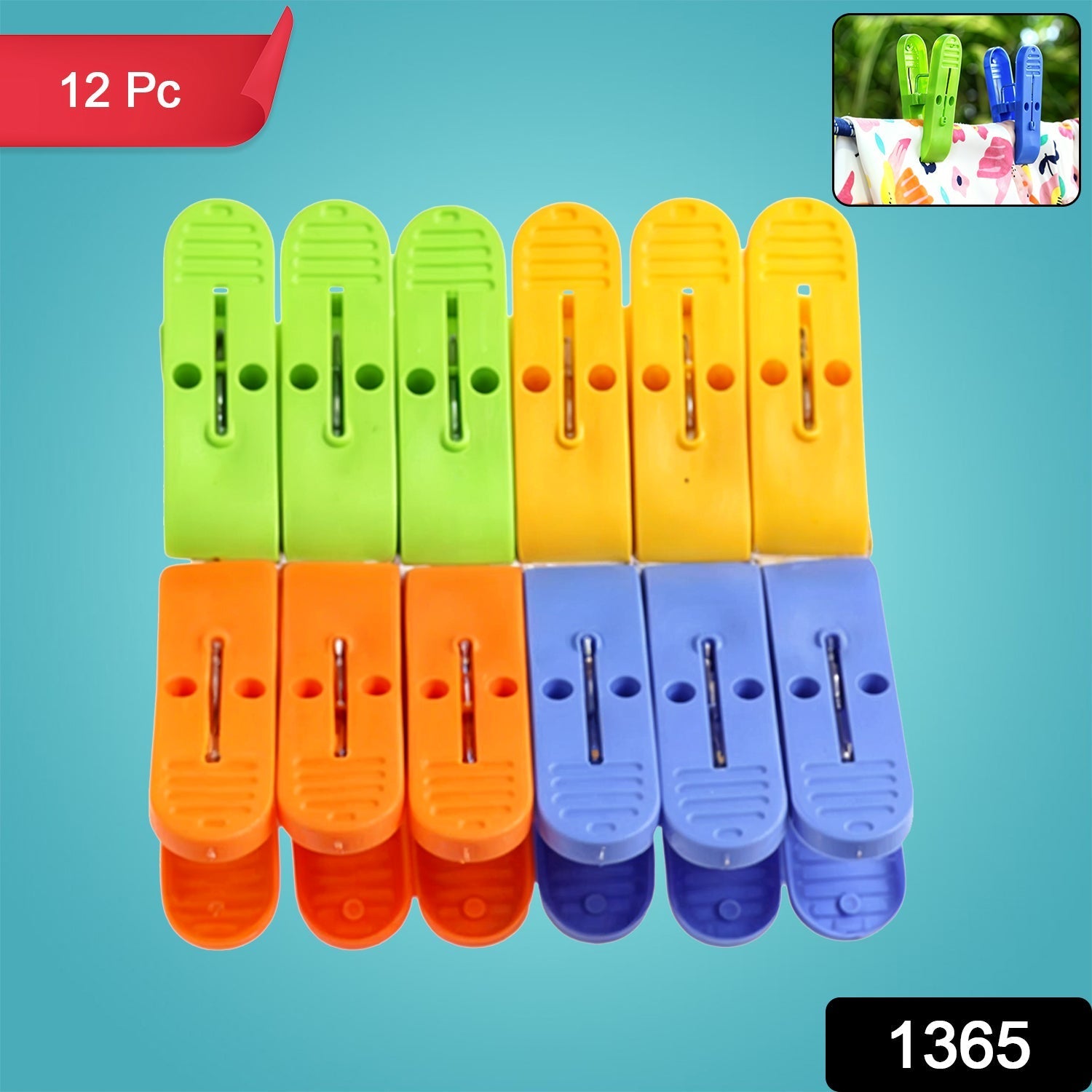 Plastic Cloth Clips for cloth Dying cloth clips (multicolour) Signature Kart