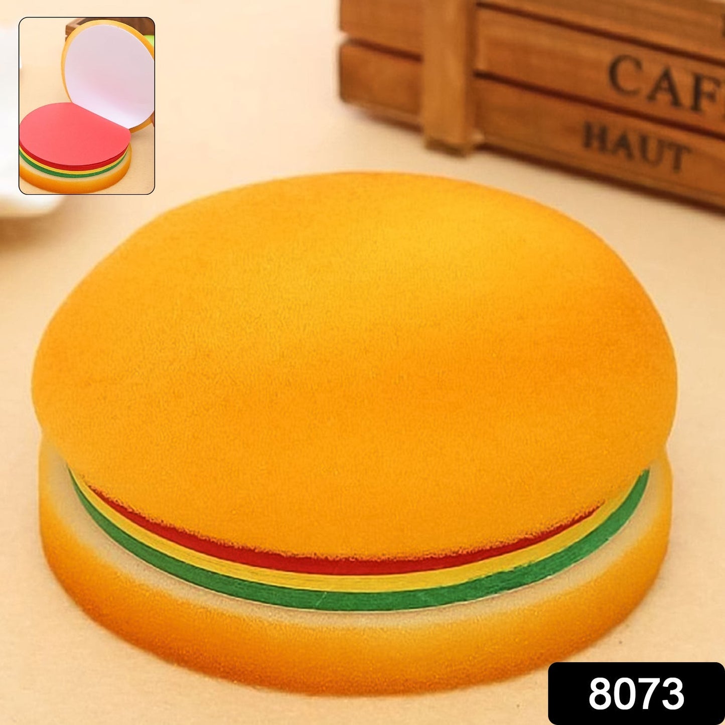 Burger Shaped Note / Sticky Notes / Memo Notes, Unique Mini Notes (Multicolor) Signaturekarts