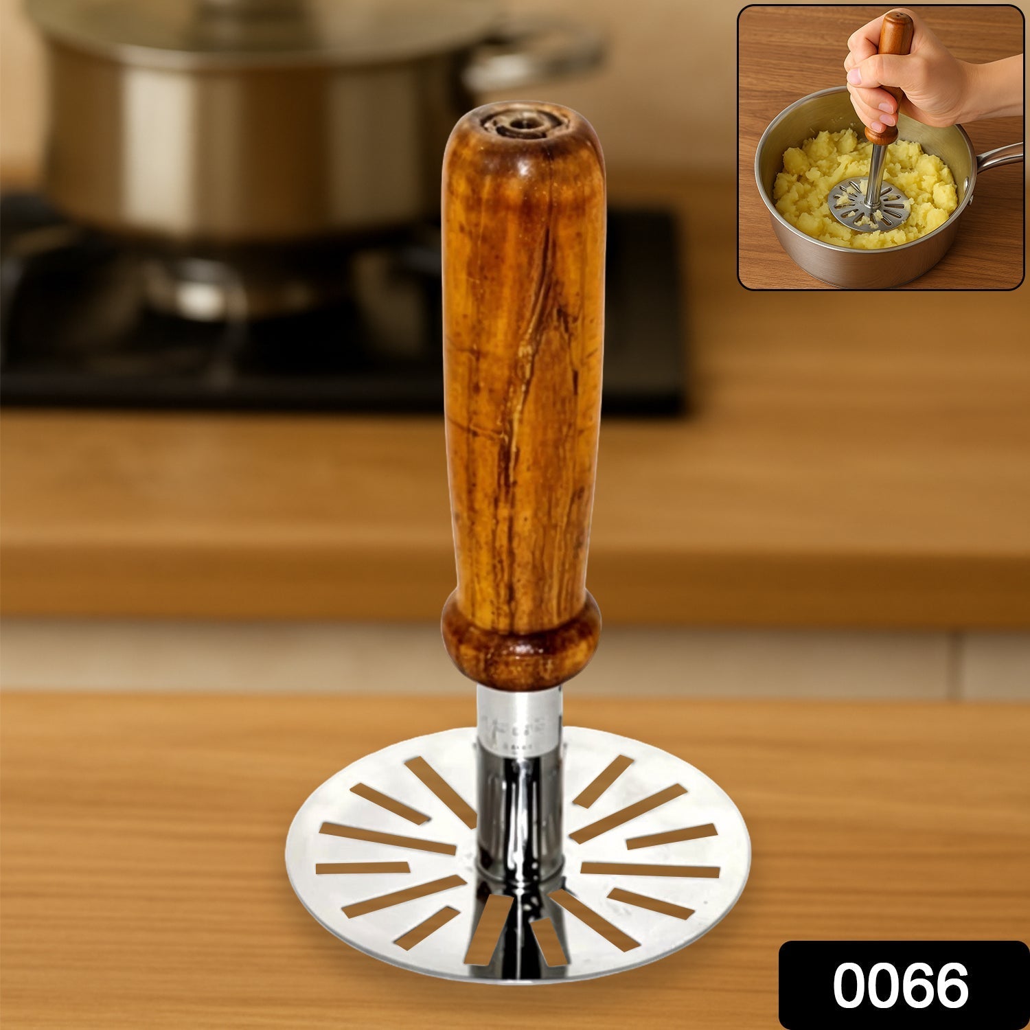 Pavbhaji Masher – Strong Kitchen Tool for Mashing Pavbhaji & Vegetables Your Brand