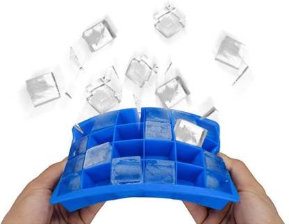 Silicone Ice Cube Trays 24 Cavity Per Ice Tray [Multicolour] signaturekarts