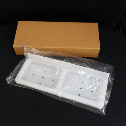 Wall Mounted Double Compartment Soap & Sponge Holder (1 Pc) signaturekarts