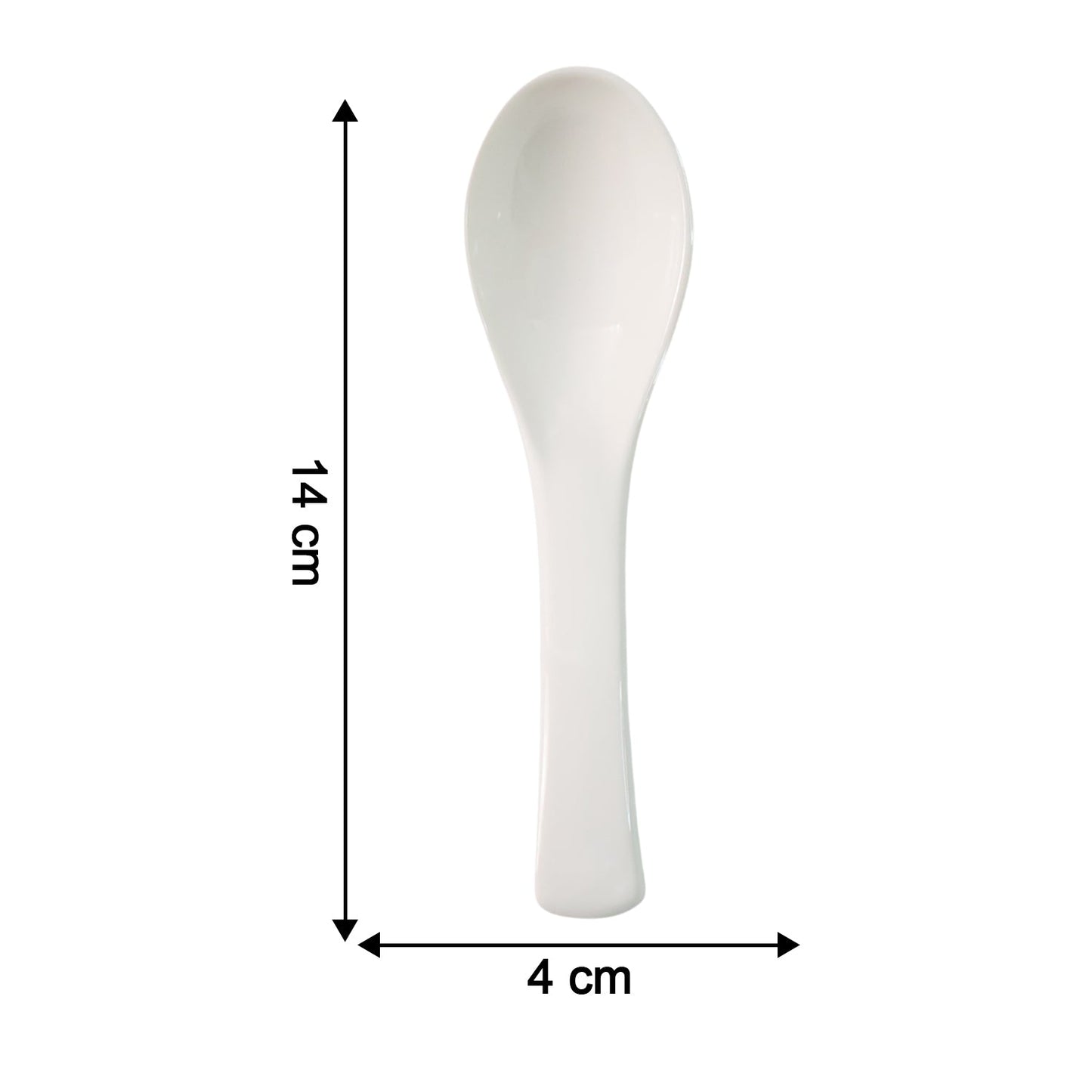 Plastic Soup Spoon – Deep Bowl (1 Pc / White) signaturekarts