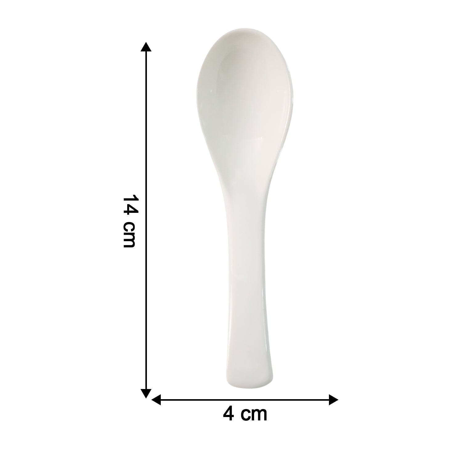 Plastic Soup Spoon – Deep Bowl (1 Pc / White) signaturekarts