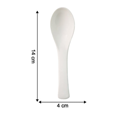 Plastic Soup Spoon – Deep Bowl (1 Pc / White) signaturekarts