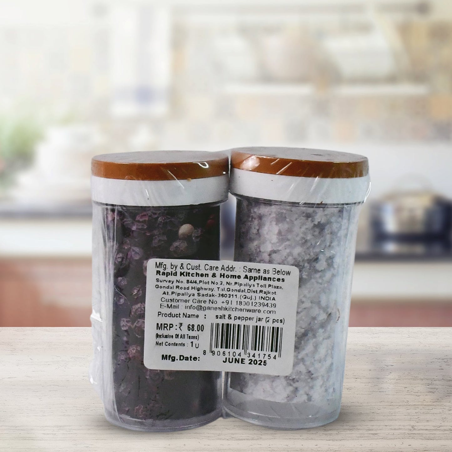 Ganesh Airtight Transparent Kitchen Storage Container Jar Set (2 Pc) signaturekarts