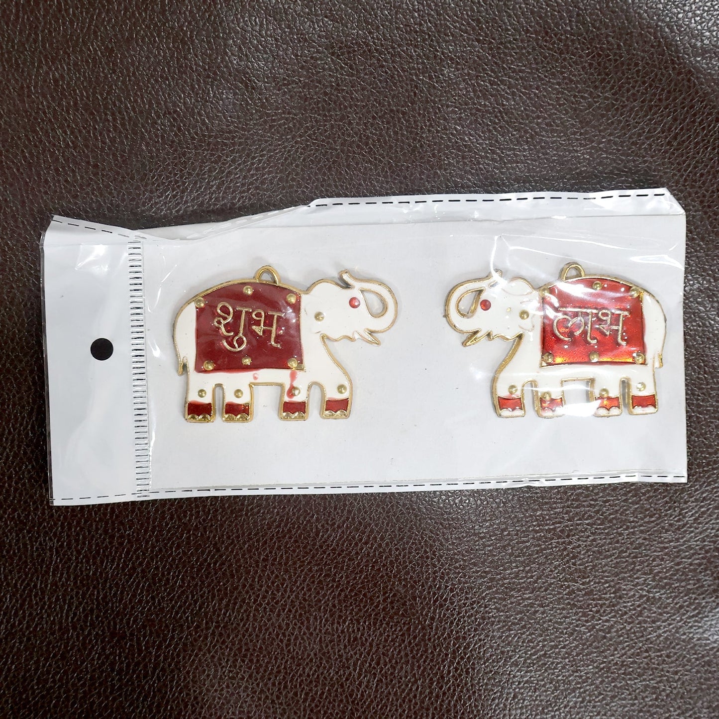Shubh Labh Elephant Decorative Wall Hangings (2 Pc) signaturekarts