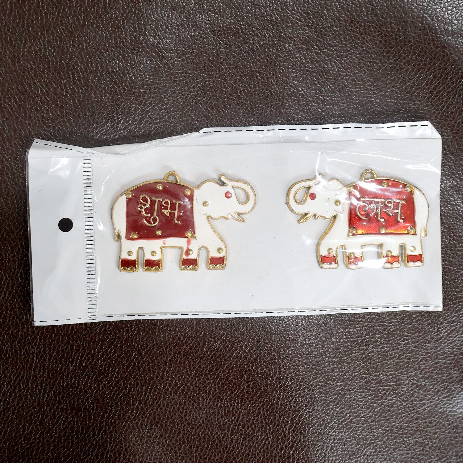 Shubh Labh Elephant Decorative Wall Hangings (2 Pc) signaturekarts