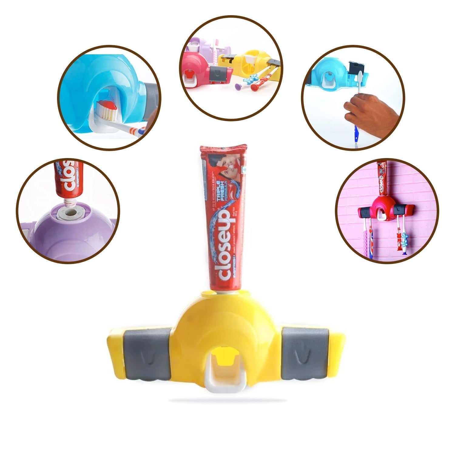 Automatic Push Toothpaste Squeezer Dispenser signaturekarts
