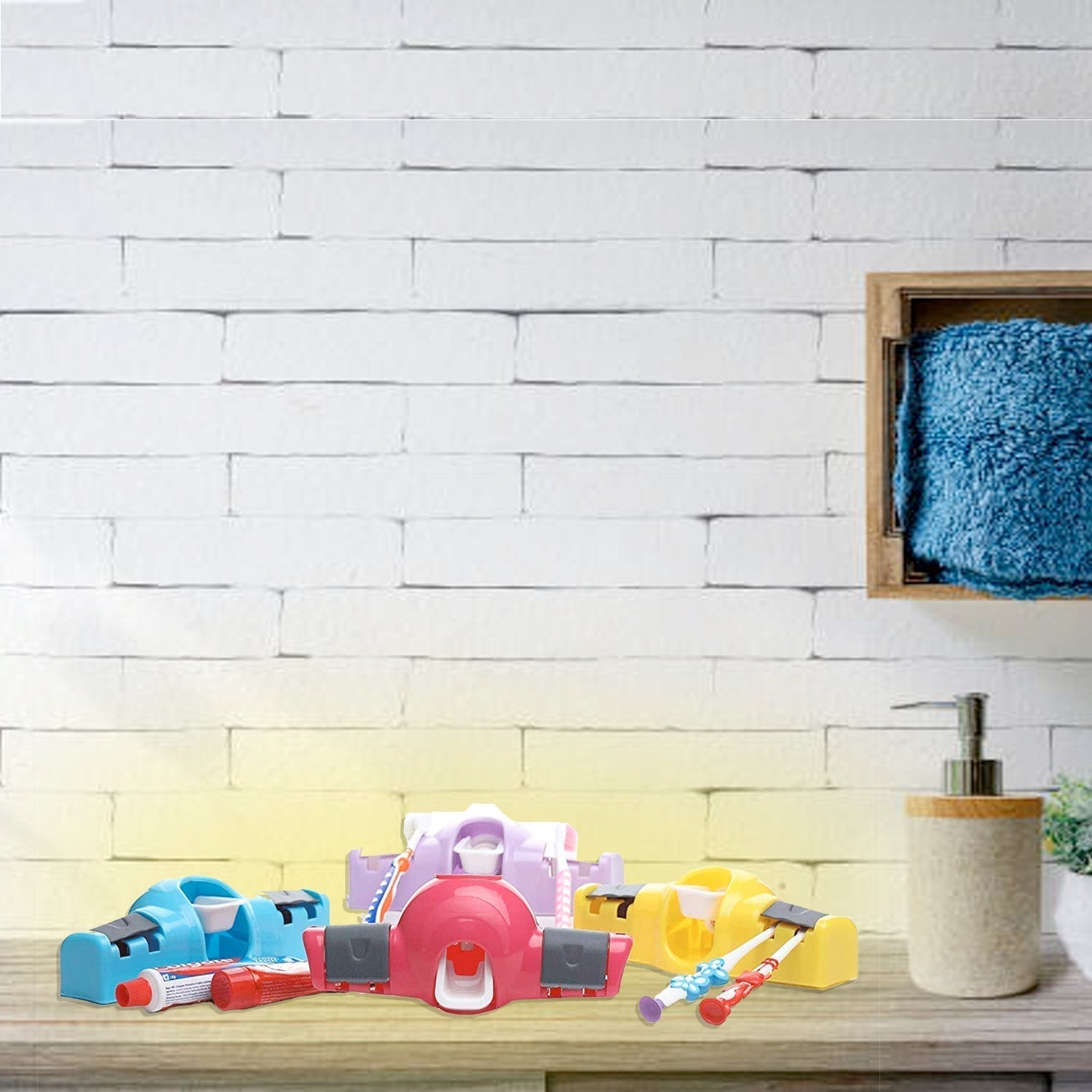 Automatic Push Toothpaste Squeezer Dispenser signaturekarts