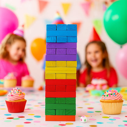 Wooden Stacking Tower Game - (54 Pc) signaturekarts