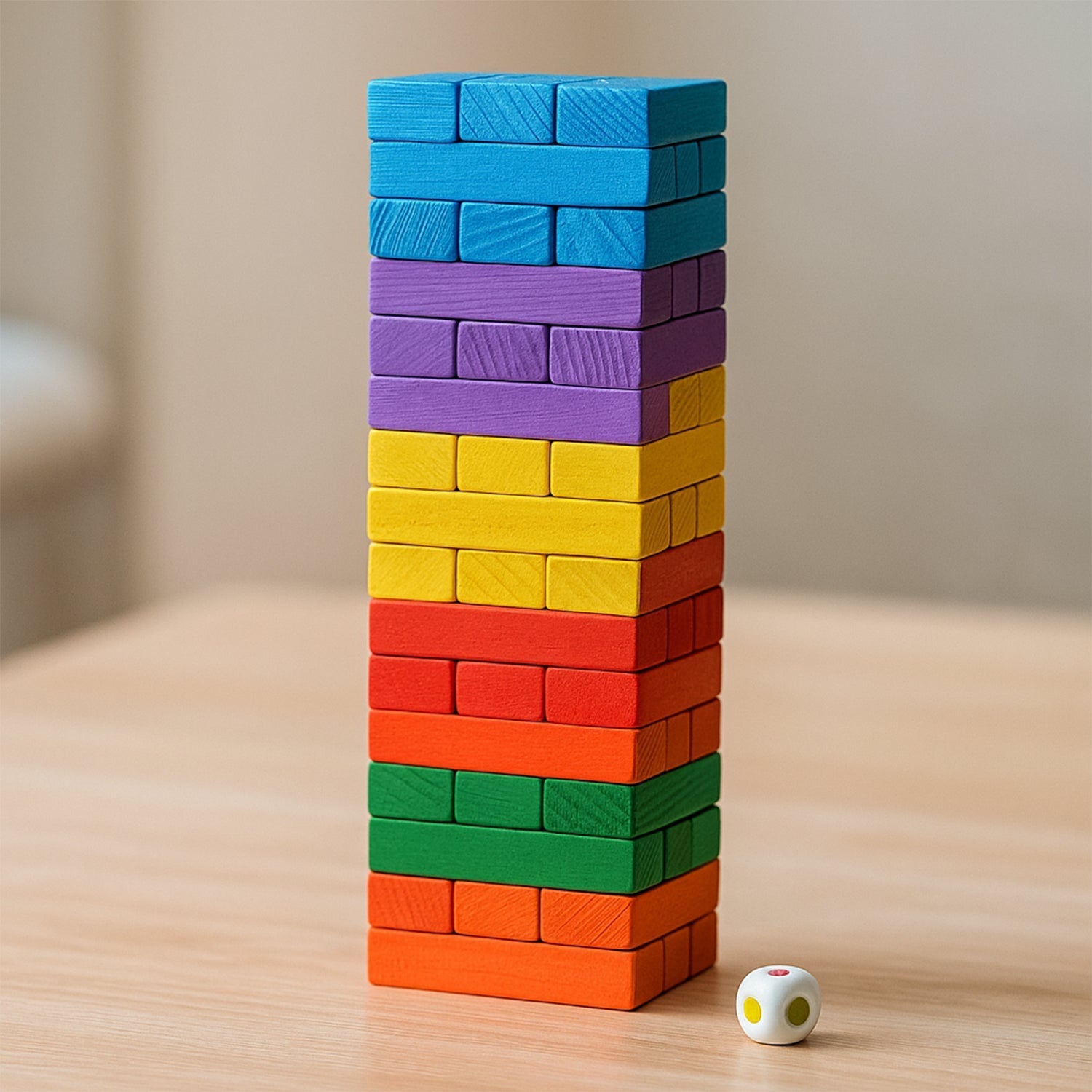 Wooden Stacking Tower Game - (54 Pc) signaturekarts
