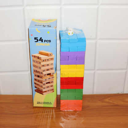 Wooden Stacking Tower Game - (54 Pc) signaturekarts