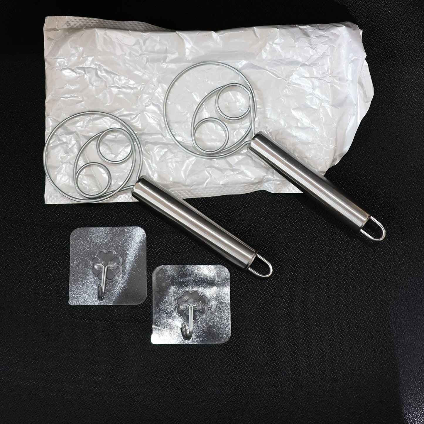 2-Piece Stainless Steel Spiral Hand Whisk - (2 Pc / Set) signaturekarts