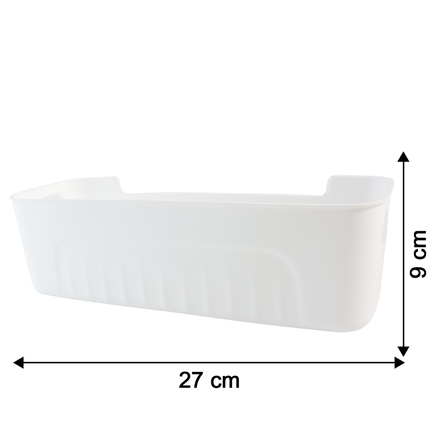 White Plastic Storage Basket Tray Set (4 Pcs) The Morsignaturekarts