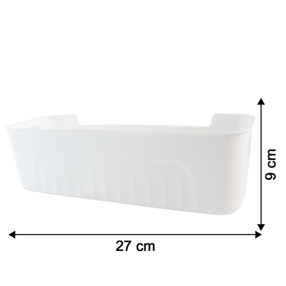 White Plastic Storage Basket Tray Set (4 Pcs) The Morsignaturekarts