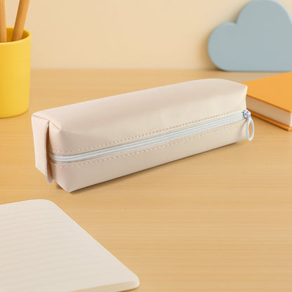 Slim PU Leather Pencil Pouch - (1 Pc) signaturekarts