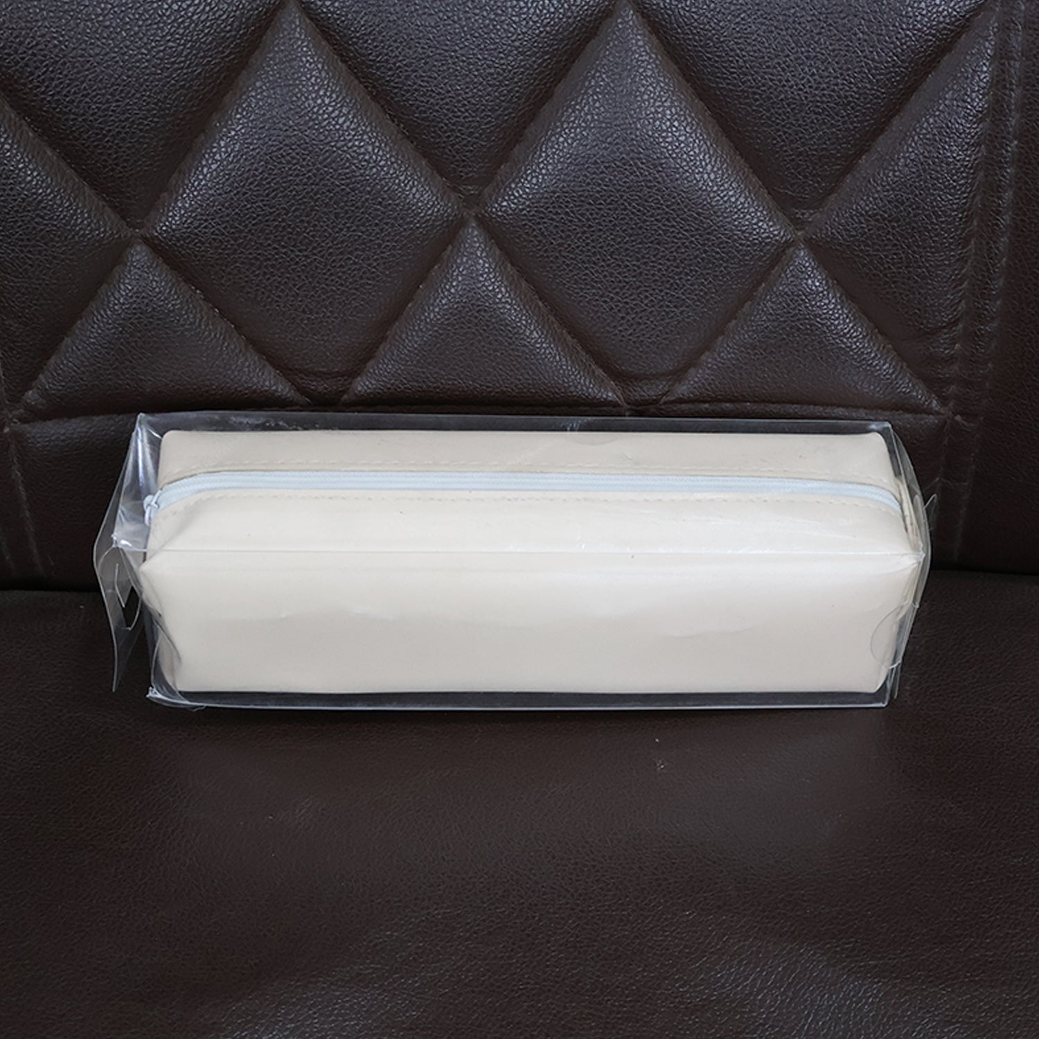 Slim PU Leather Pencil Pouch - (1 Pc) signaturekarts